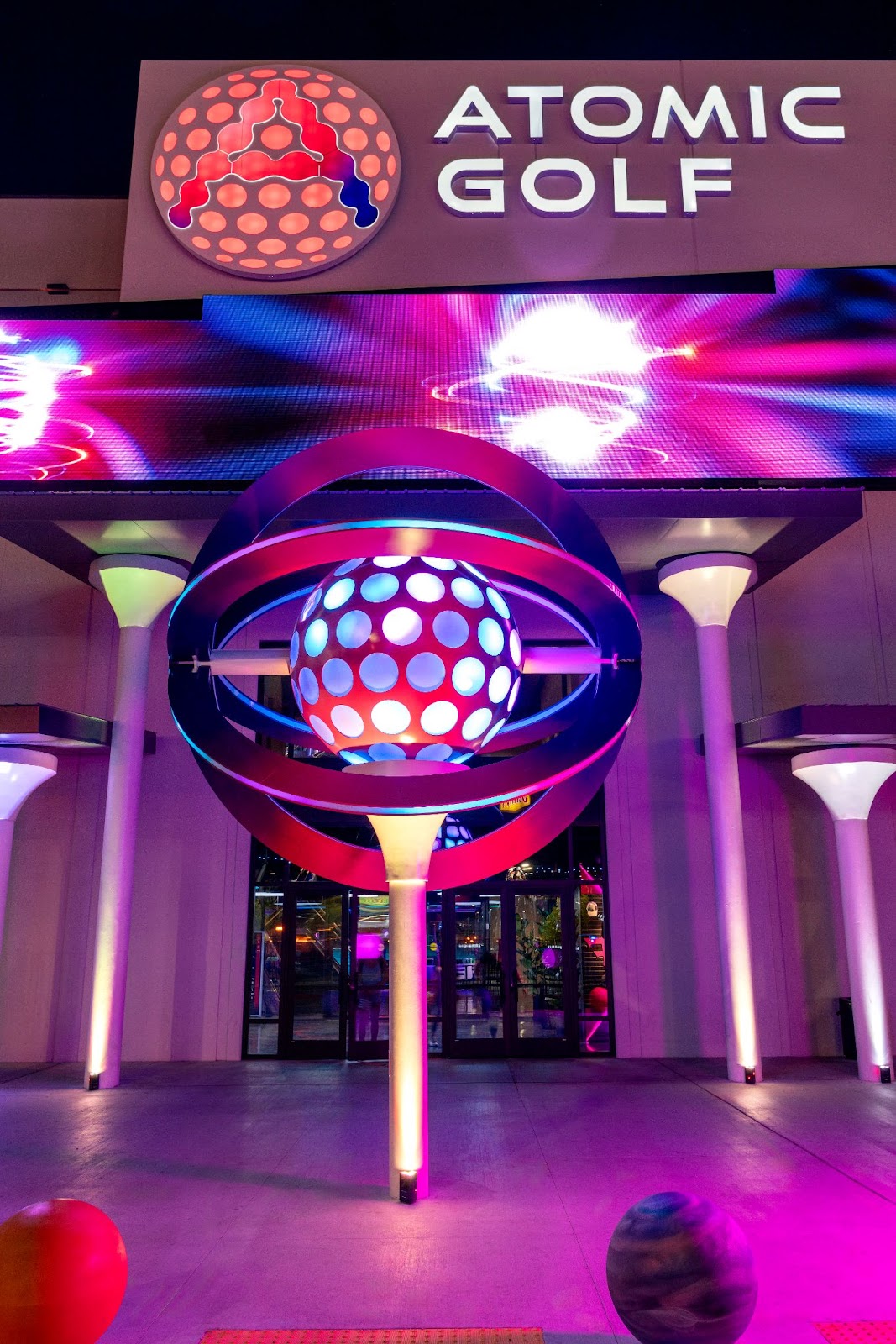 Atomic Golf Las Vegas - the grand entrance