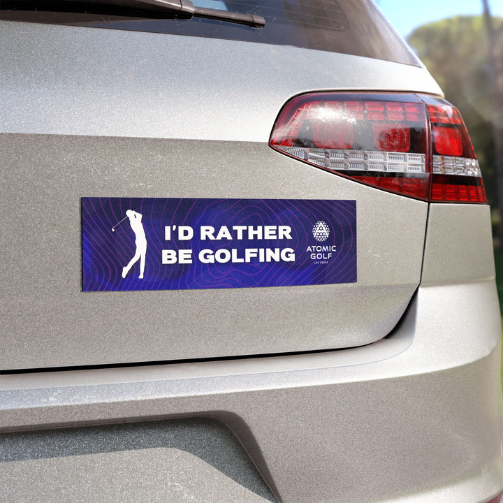Golf Car Magnet: 'I'd Rather Be Golfing