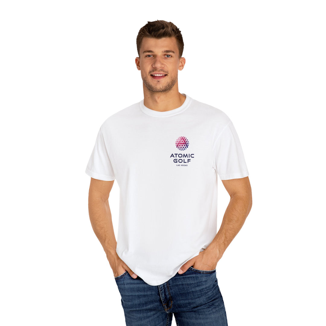 Atomic Golf Unisex Garment-Dyed T-Shirt color white