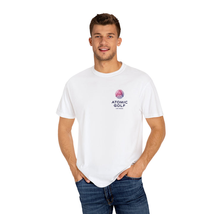 Atomic Golf Unisex Garment-Dyed T-Shirt color white