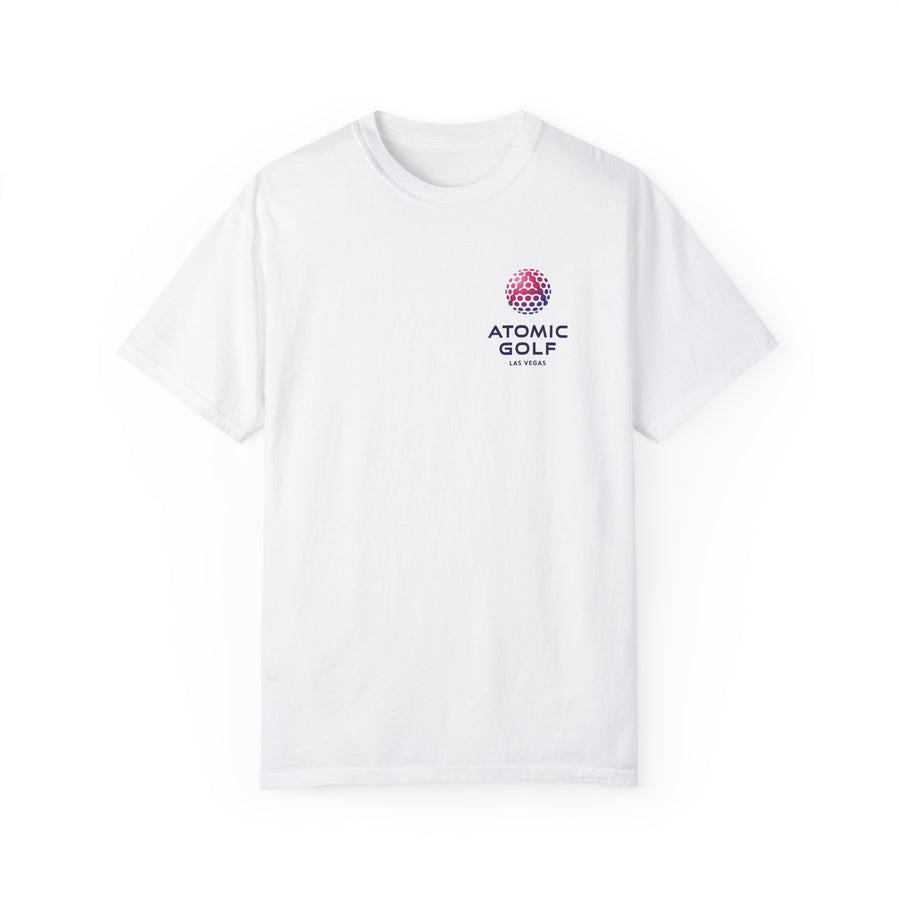 Atomic Golf Unisex Garment-Dyed T-Shirt color white