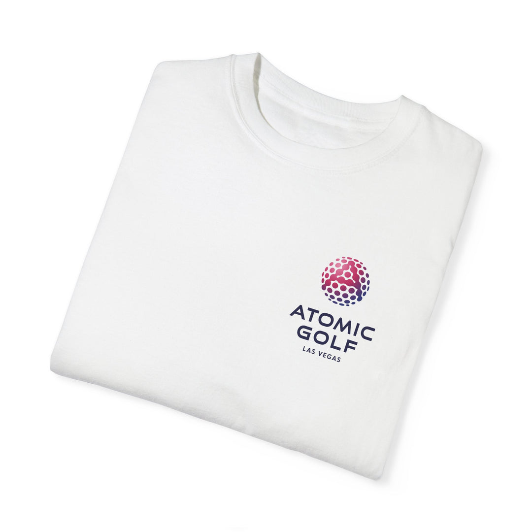 Atomic Golf Unisex Garment-Dyed T-Shirt color white