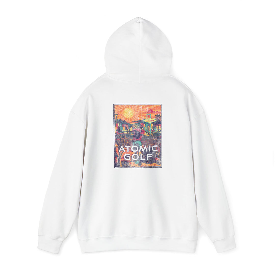 Atomic Golf Unisex Heavy Blend Hoodie - Ideal for Golf Lovers & Casual Outings - white color