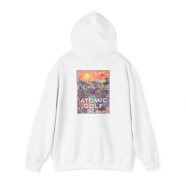 Atomic Golf Unisex Heavy Blend Hoodie - Ideal for Golf Lovers & Casual Outings - white color