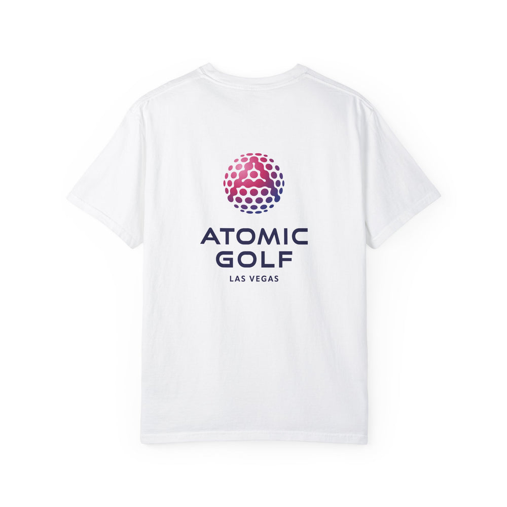 Atomic Golf Unisex Garment-Dyed T-Shirt color white