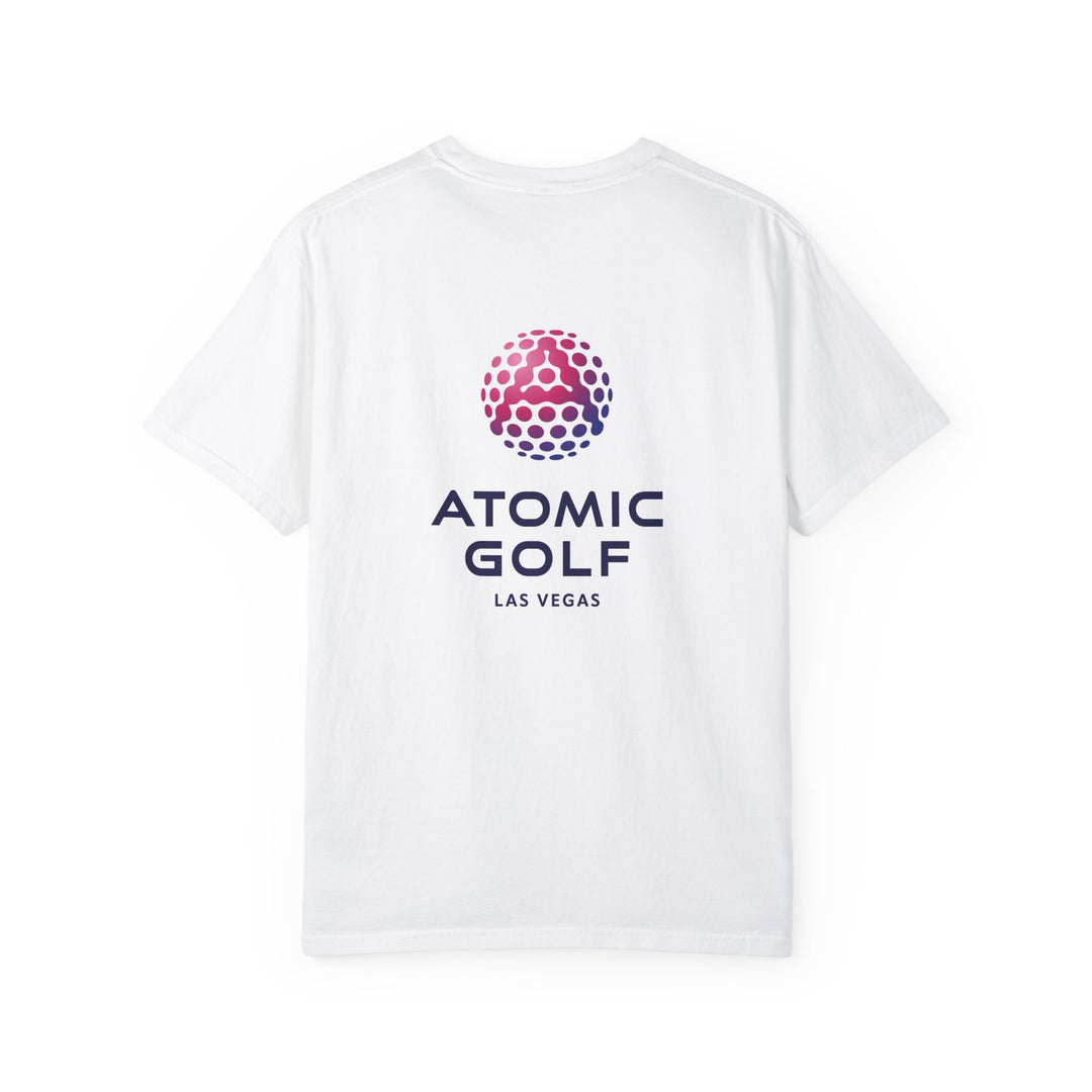 Atomic Golf Unisex Garment-Dyed T-Shirt color white