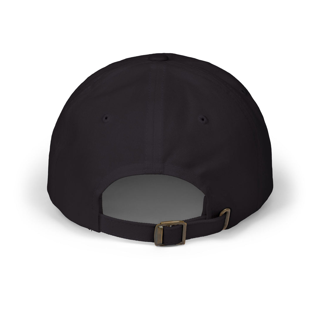 Atomic Golf Classic Dad Cap - White Adjustable Hat for Golf Lovers - Black color