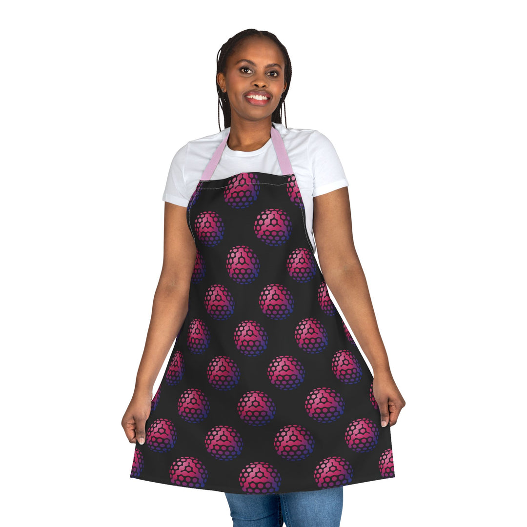 Vibrant Patterned Apron with 5-Color Straps - Perfect for Cooking Enthusiasts