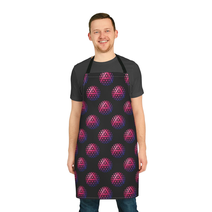 Vibrant Patterned Apron with 5-Color Straps - Perfect for Cooking Enthusiasts