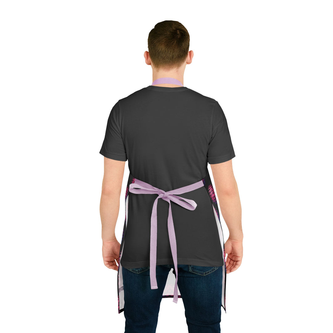 Vibrant Patterned Apron with 5-Color Straps - Perfect for Cooking Enthusiasts