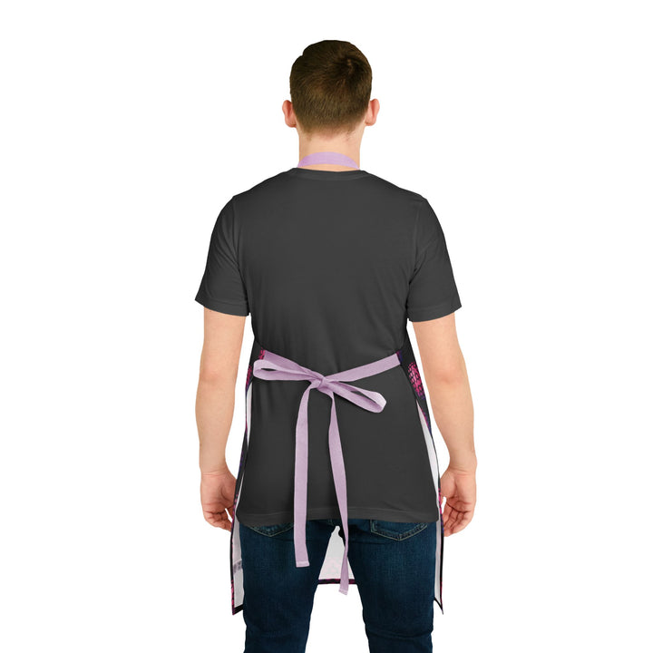 Vibrant Patterned Apron with 5-Color Straps - Perfect for Cooking Enthusiasts