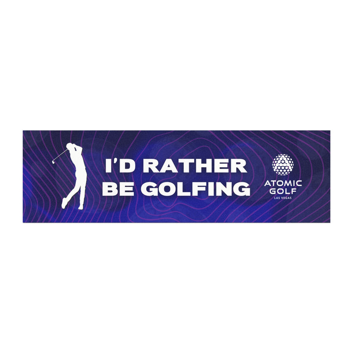 Golf Car Magnet: 'I'd Rather Be Golfing