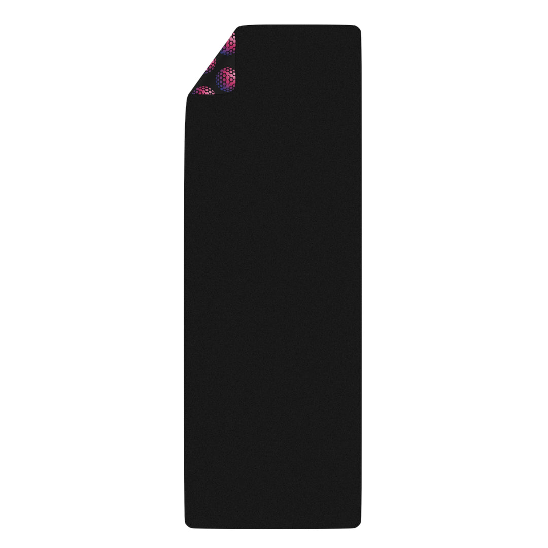Rubber Yoga Mat with Colorful Pattern - Non-Slip Exercise Mat for Home & Studio