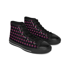 Men's Classic Sneakers with Vibrant Dot Pattern - Stylish High-Top Shoes for Everyday Use